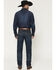 Image #3 - Cinch Men's Silver Label Dark Wash Mid Rise Slim Straight Performance Jeans, Dark Stone, hi-res