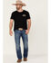 Cody James Men's American Rodeo Graphic Short Sleeve T-Shirt , Black, hi-res