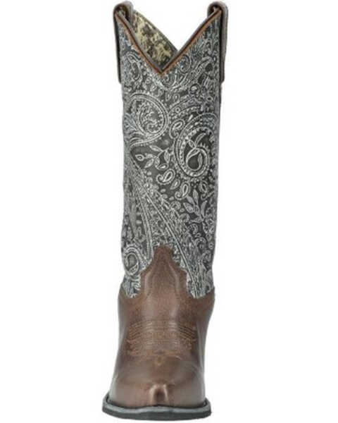 Image #4 - Smoky Mountain Women's Abigail Western Boots - Snip Toe , Dark Brown, hi-res