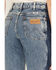 Image #2 - Wrangler Women's Two tone Color Block High Rise Westward Bootcut Jeans, Blue, hi-res
