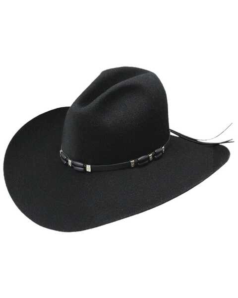 Resistol Men's 2X Cisco Felt Cowboy Hat, Black, hi-res