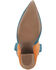 Image #7 - Dingo Women's Spicy Underlay Suede Leather Western Booties - Snip Toe, Orange, hi-res