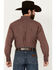 Image #4 - Ariat Men's Nicco Plaid Print Long Sleeve Button-Down Performance Shirt, Wine, hi-res