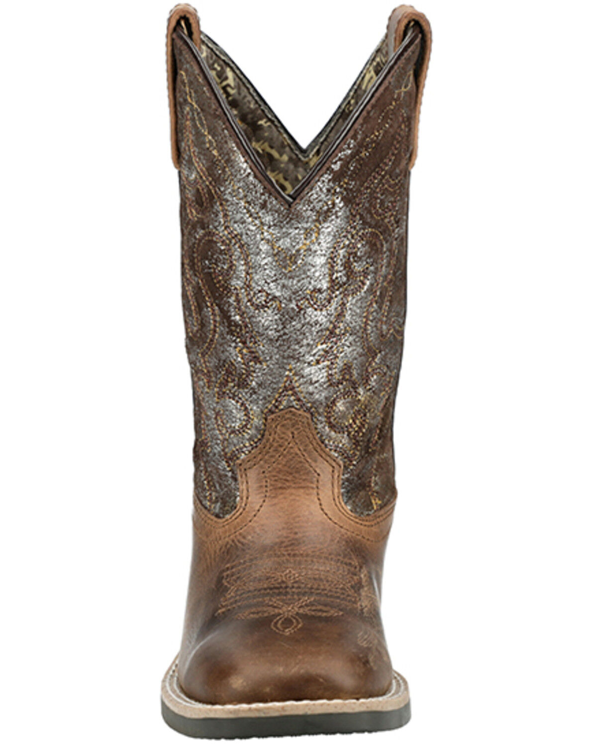 Image #4 - Smoky Mountain Girls' Sadie Western Boots - Broad Square Toe, Brown, hi-res