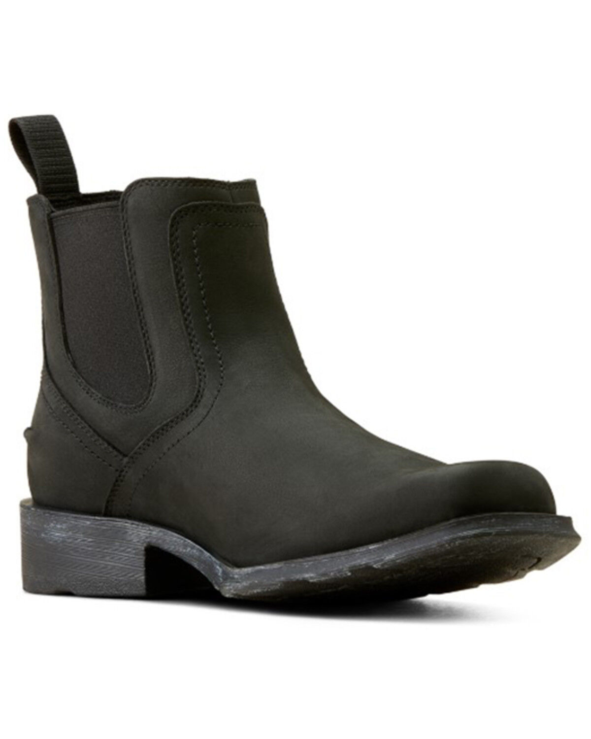 Image #1 - Ariat Men's Midtown Rambler Chelsea Boots - Square Toe, Black, hi-res