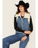 Image #1 - Wrangler Women's Sherpa Lined Denim Vest, Blue, hi-res