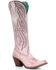 Image #1 - Corral Women's Embroidered Tall Western Boots - Pointed Toe, Rose, hi-res