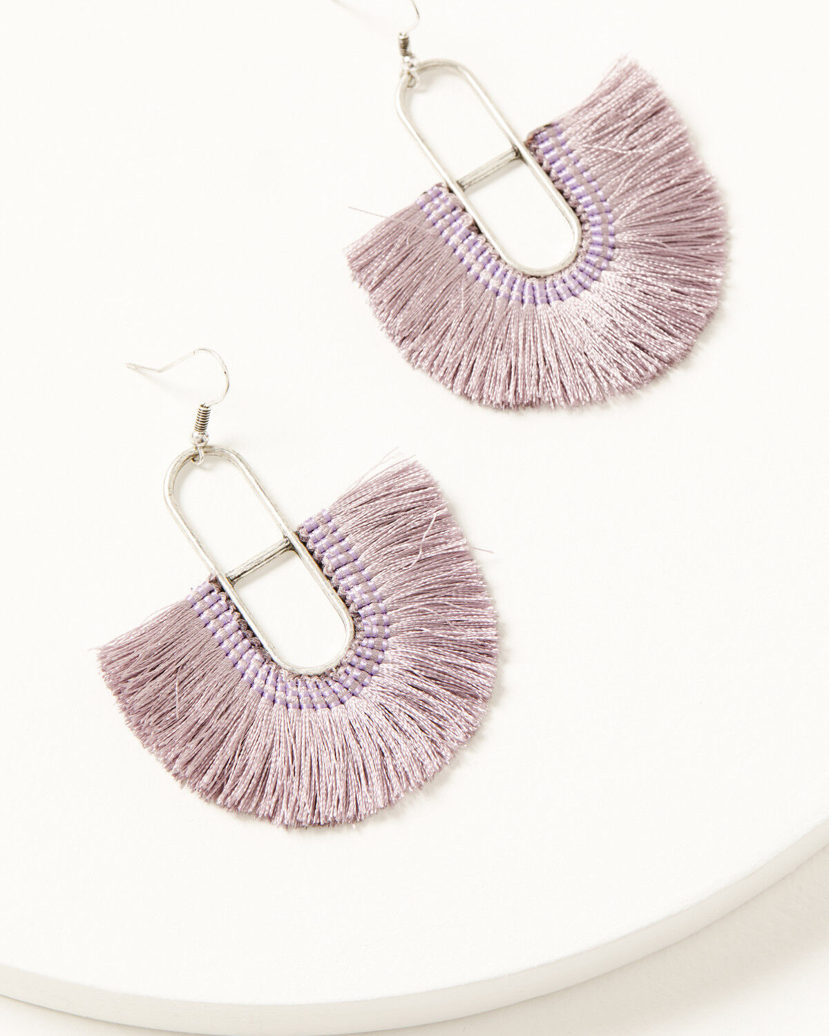 Image #1 - Shyanne Women's Luna Bella Fringe Earrings, Lavender, hi-res