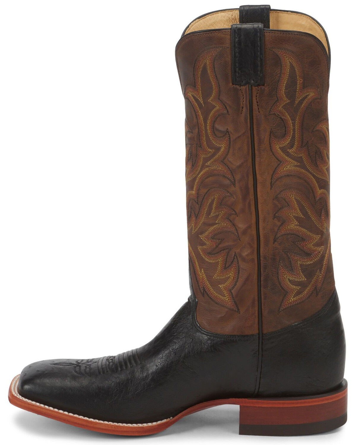 justin smooth ostrich boots