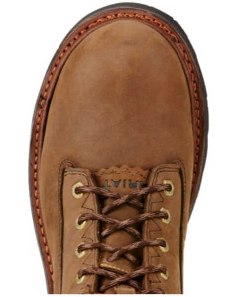 Image #5 - Ariat Men's Powerline H2O Work Boots - Soft Toe, Brown, hi-res