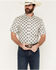 Image #1 - RANK 45&reg; Men's Star Power Geo Print Short Sleeve Button-Down Stretch Western Shirt, Off White, hi-res