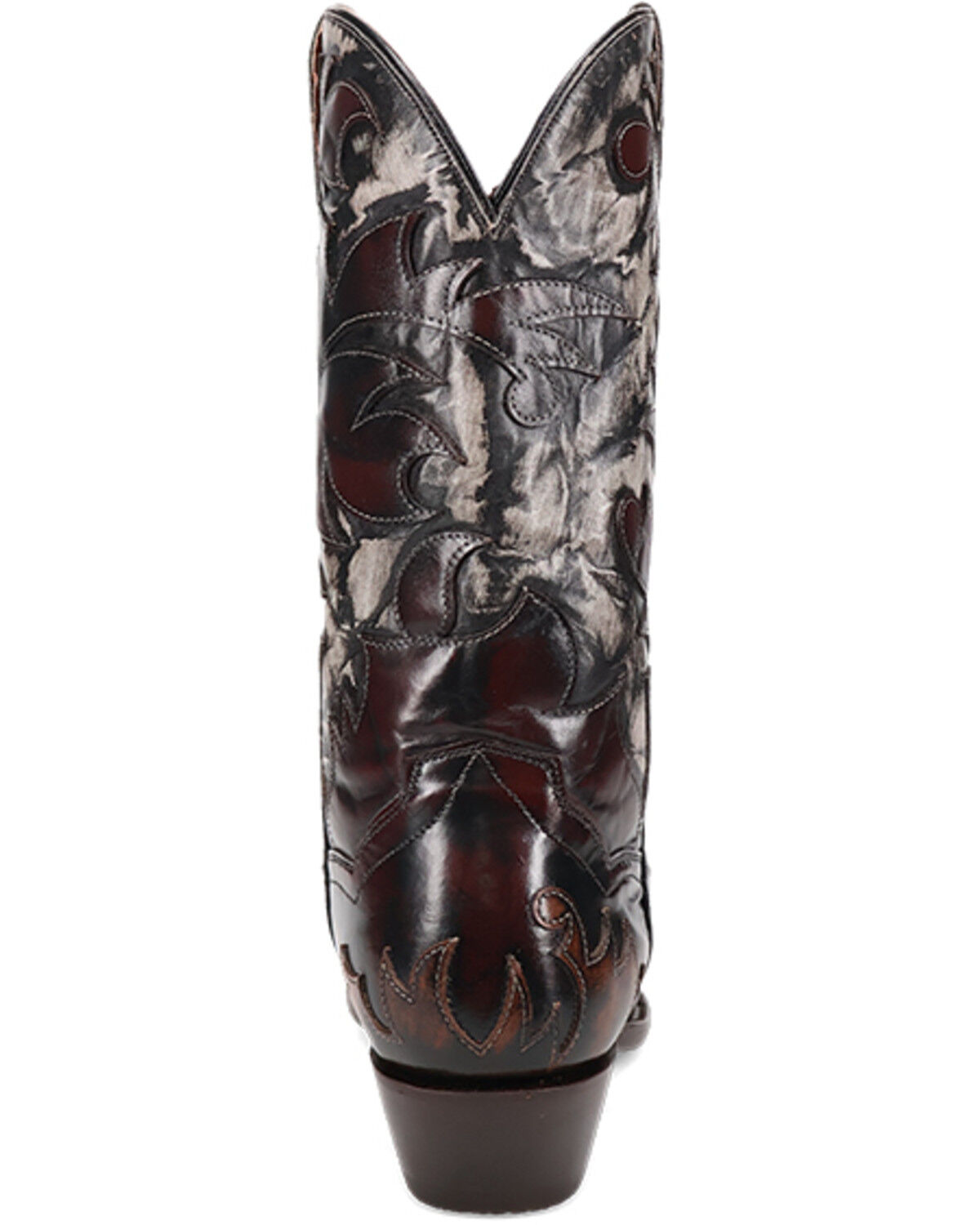 Image #5 - Dan Post Men's Emilio Outlay Western Boots - Snip Toe, Black, hi-res