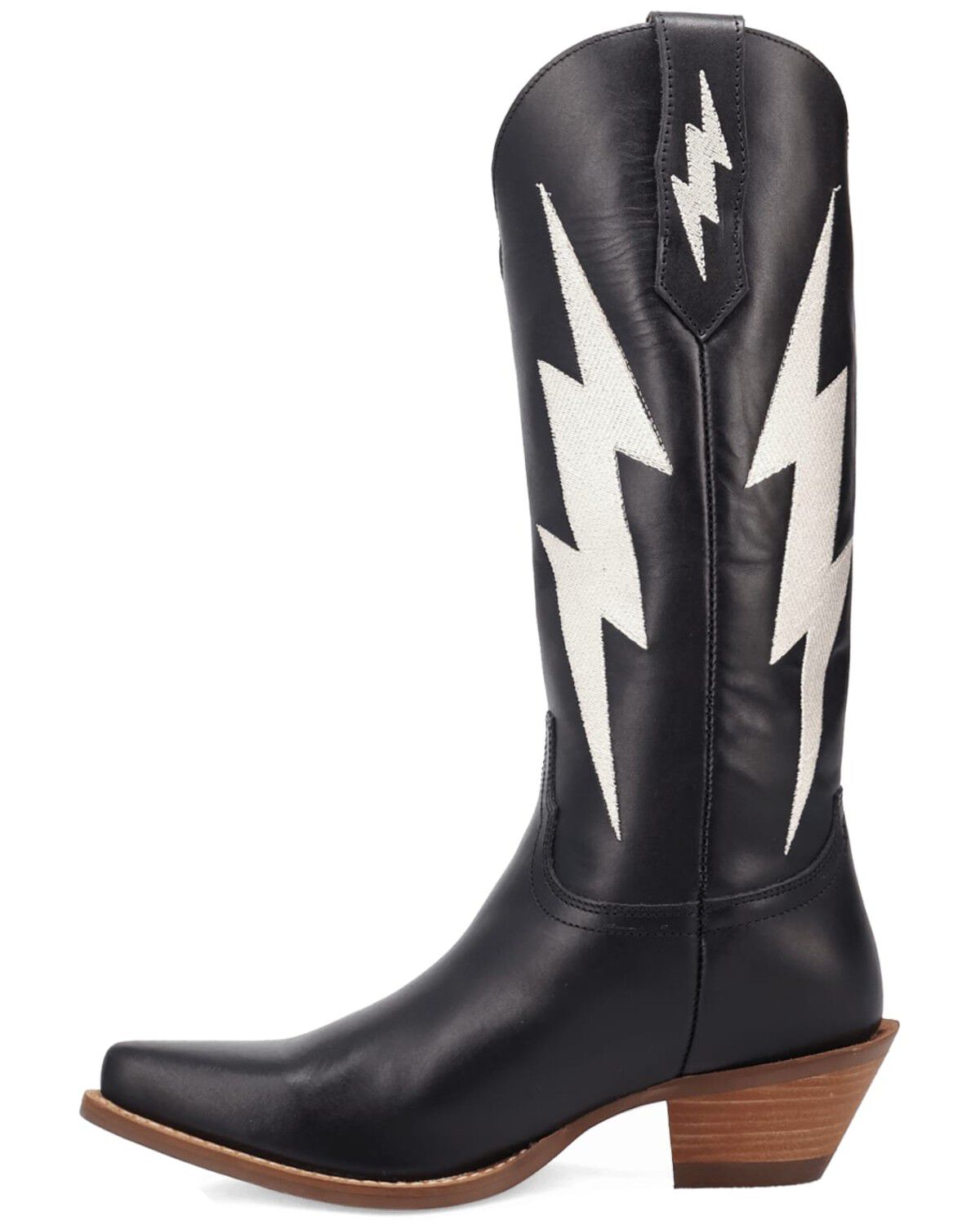 Image #3 - Dingo Women's Thunderbolt Western Boots - Round Toe, Black, hi-res