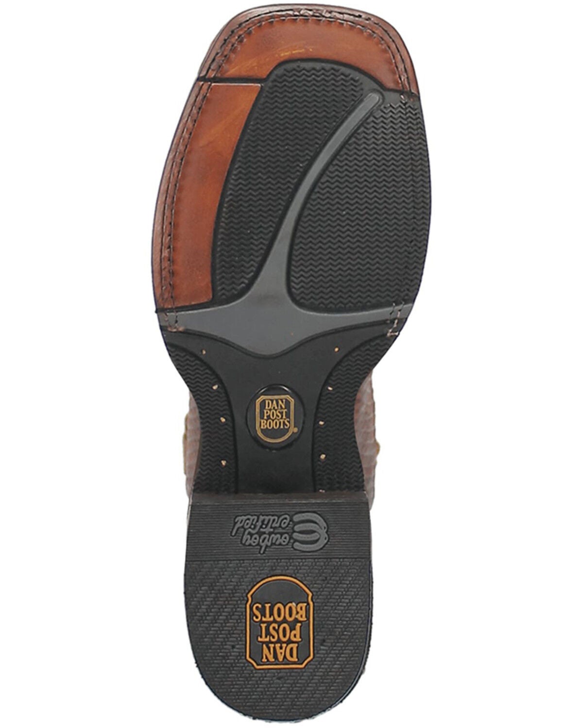 Image #7 - Dan Post Men's Ka Western Boots - Broad Square Toe, Brown, hi-res