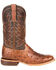 Durango Men's Wheat Brown Exotic Full-Quill Ostrich Western Boots - Square Toe, Brown, hi-res