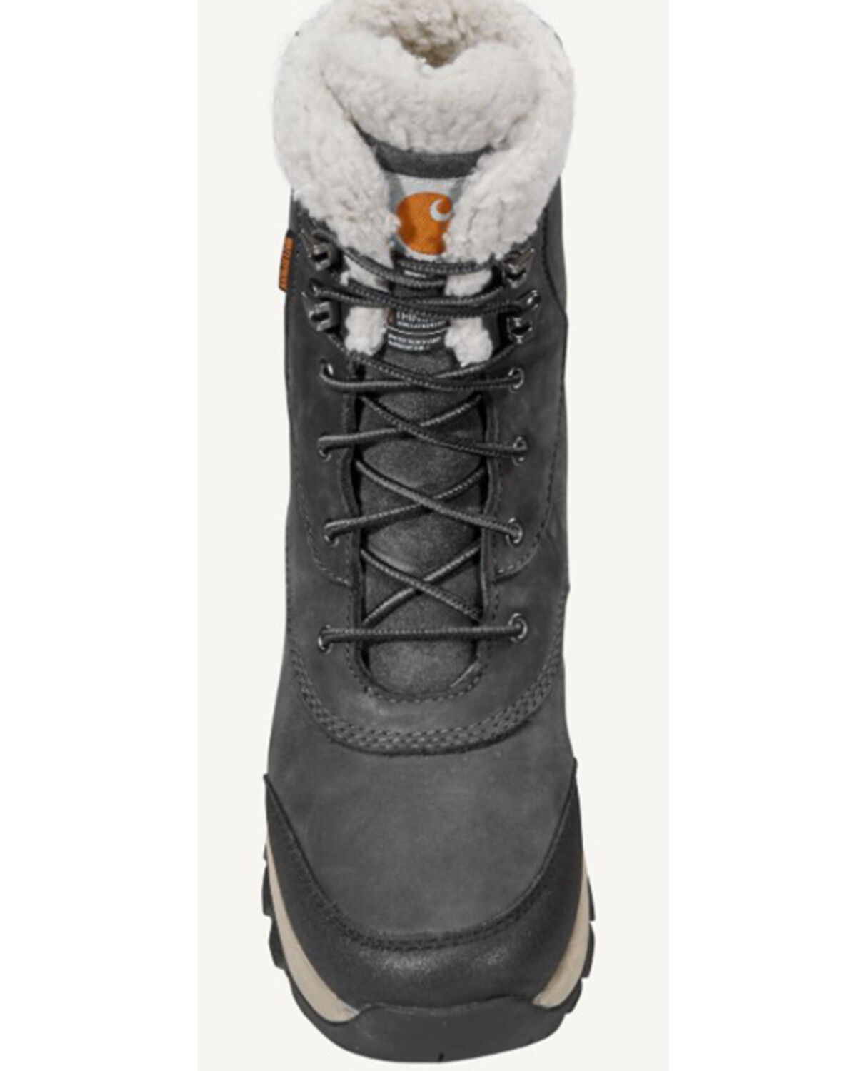 Image #4 - Carhartt Women's Pellston 8" Winter Work Boot - Soft Toe, Dark Grey, hi-res
