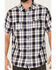 Image #3 - Brothers and Sons Men's Large Plaid Short Sleeve Button-Down Western Shirt, Navy, hi-res