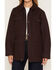 Image #3 - Ariat Women's Western Canvas Concealed Carry Chore Jacket, Chocolate, hi-res