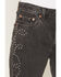 Image #2 - Levi's Women's Bejeweled Mid Rise Straight Denim Jeans, Black, hi-res