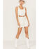 Image #1 - Wonderwest Women's Soutache Bustier, White, hi-res