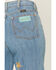 Image #4 - Wrangler X Lainey Wilson Women's Medium Wash High Rise Embroidered Cheeky Wide Leg Denim Jeans, Medium Wash, hi-res