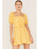 Image #1 - Show Me Your Mumu Women's Sophie Floral Print Mini Dress, Mustard, hi-res