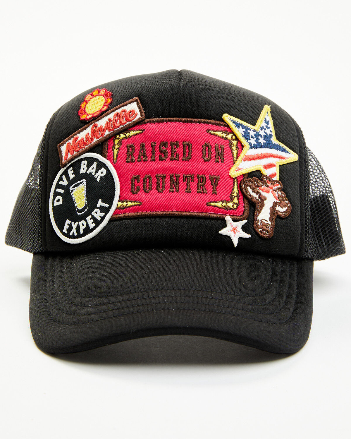 Image #1 - Idyllwind Women's Raised on Country Ball Cap, Black, hi-res