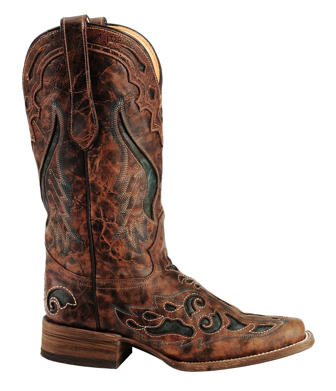 inlay cowboy boots