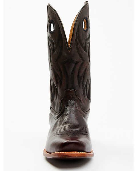 Image #4 - RANK 45® Men's Saloon Western Boots - Square Toe, Black Cherry, hi-res