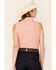 Ely Walker Women's Coral Paisley Print Sleeveless Snap Western Core Shirt , , hi-res