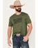 Image #1 - Cody James Men's Crackle Short Sleeve Graphic T-Shirt, Green, hi-res