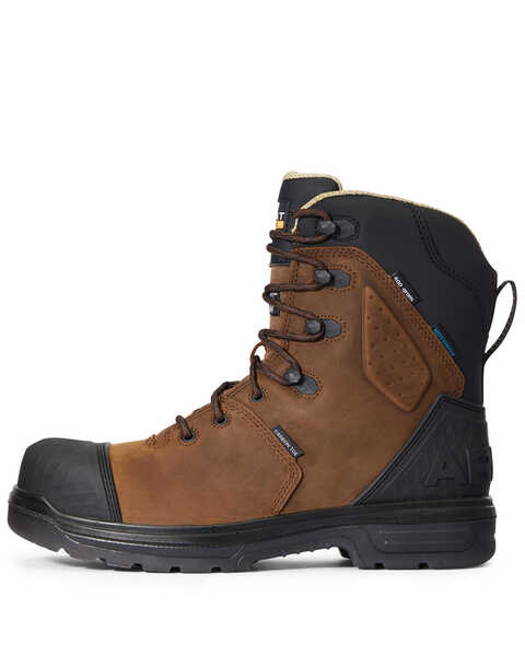 Image #2 - Ariat Men's Turbo Outlaw Waterproof Work Boots - Carbon Toe, Dark Brown, hi-res