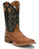 Justin Men's Caddo Bent Rail Western Boots - Broad Square Toe, Tobacco, hi-res