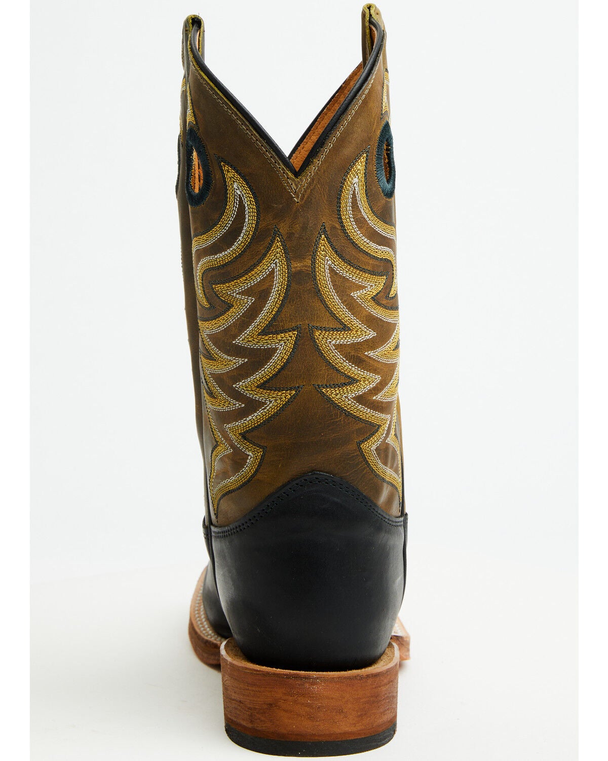 Image #5 - Justin Men's Boot Barn Exclusive Bent Rail Walsh Performance Western Boots - Broad Square Toe, Green, hi-res