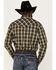 Image #4 - Cody James Men's Lost Trail Plaid Print Long Sleeve Snap Western Shirt , Olive, hi-res