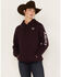 Image #1 - Ariat Women's Boot Barn Exclusive Embroidered Logo Hoodie, Brown, hi-res