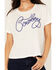 Image #3 - Ariat Women's Cowboy Embroidered Short Sleeve Tee, White, hi-res