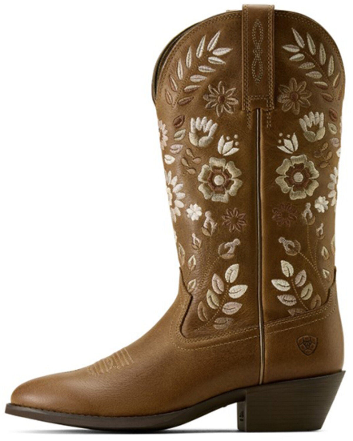 Image #2 - Ariat Women's Heritage Meadow Western Boots - Round Toe, Tan, hi-res