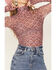 Image #3 - Free People Women's Under It All Printed Bodysuit, Rose, hi-res