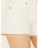 Image #2 - Shyanne Women's Bridal Mid Rise Lace Denim Shorts, White, hi-res