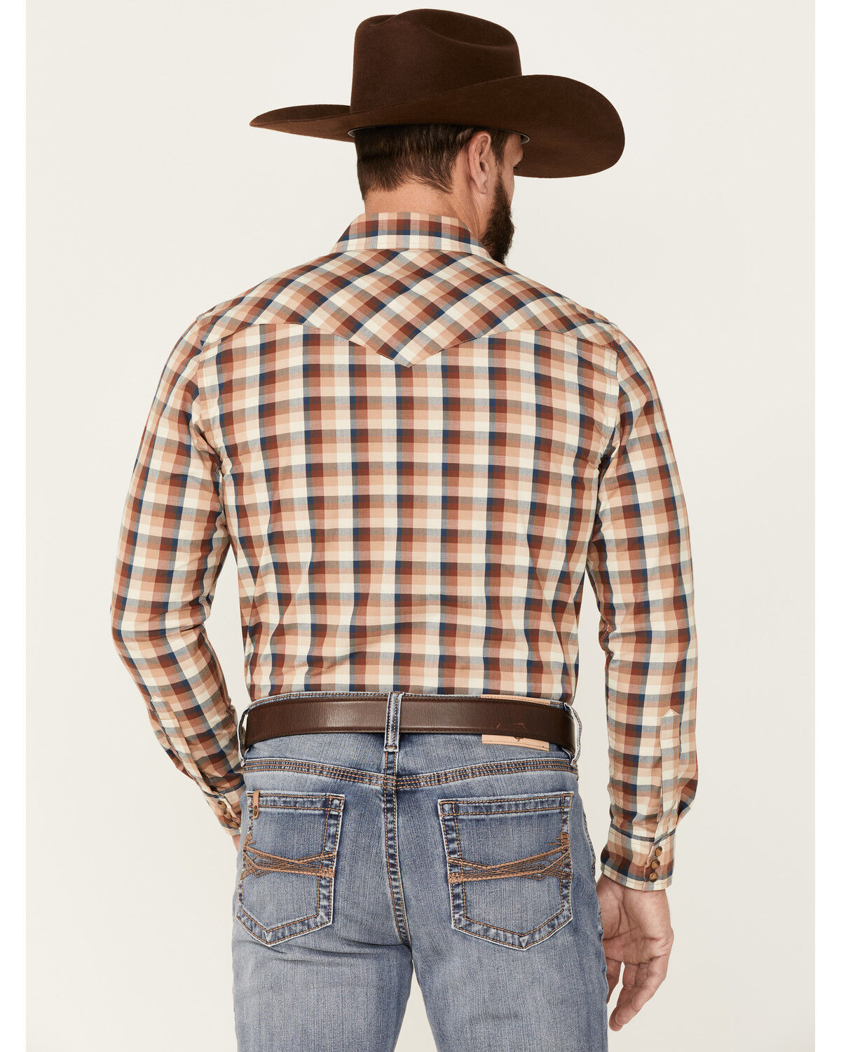 Image #4 - Pendleton Men's Multi Frontier Plaid Long Sleeve Snap Western Shirt, Multi, hi-res