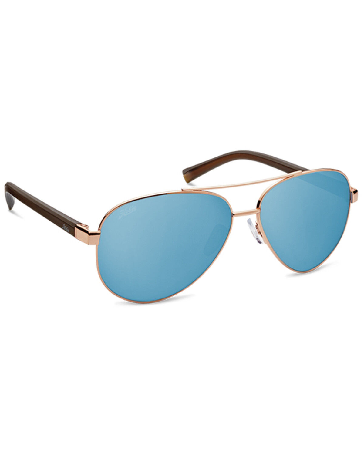 Image #1 - Hobie Broad Shiny Gold & Gray PC Polarized Sunglasses, Gold, hi-res