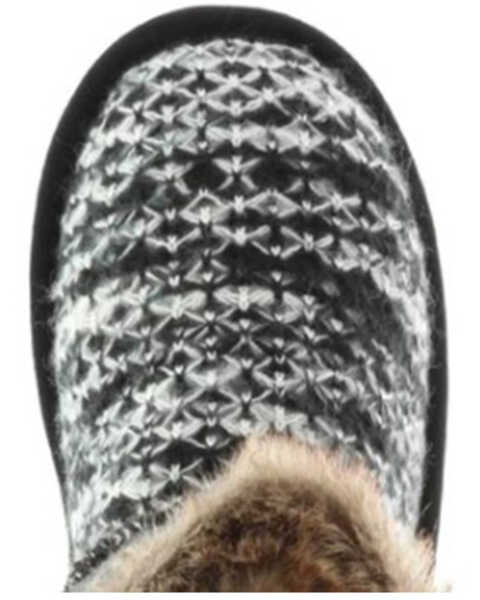 Image #6 - Lamo Footwear Girls' Black & White Sheepskin Boots, Black, hi-res