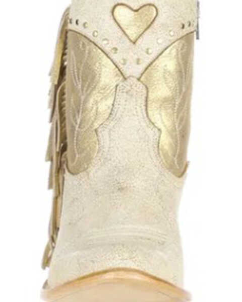 Image #4 - Yippie Ki Yay By Old Gringo Women's Leylani Bone Western Fashion Booties - Snip Toe , Natural, hi-res
