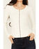 Image #3 - Idyllwind Women's Rib Knit Long Sleeve Button-Down Shirt, Ivory, hi-res
