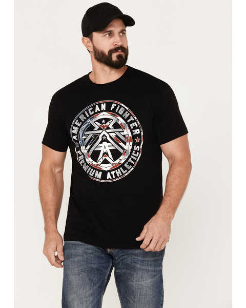 American Fighter Men's Gracemont USA Short Sleeve Graphic T-Shirt, Black, hi-res