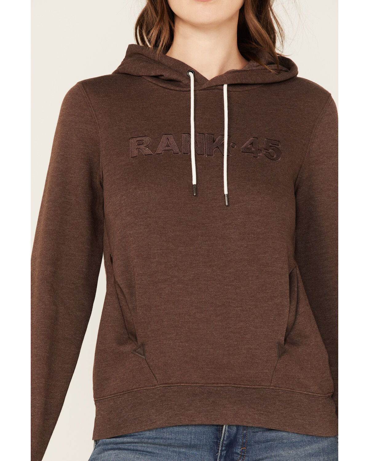 Image #3 - RANK 45® Women's Logo Fleece Hoodie, , hi-res