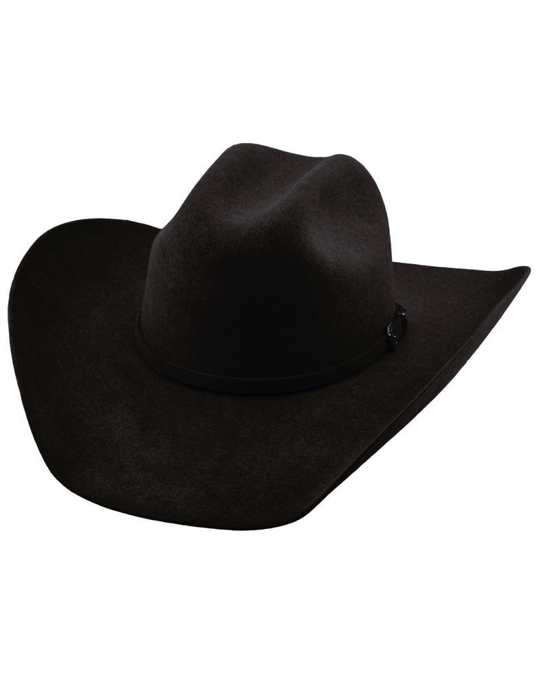 Justin Men's 6X Black Kermit Western Felt Hat Country Outfitter