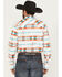Image #4 - Rock & Roll Denim Men's Southwestern Print Long Sleeve Snap Stretch Western Shirt, White, hi-res