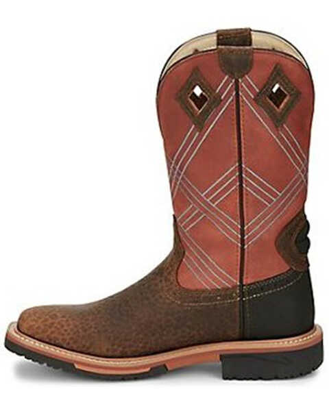 Image #3 - Justin Men's Dalhart Waterproof Western Work Boots - Nano Composite Toe, Brown, hi-res